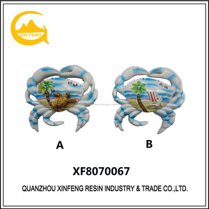 Resina pequeño lindo azul <span class=keywords><strong>crabe</strong></span> diseño busniess regalos 3D imán de nevera - Product Image 1
