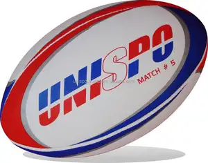 Las pelotas de rugby coinciden con la pelota de nivel hecha según las reglas internacionales de rugby totalmente cosida a mano equipada con vejiga