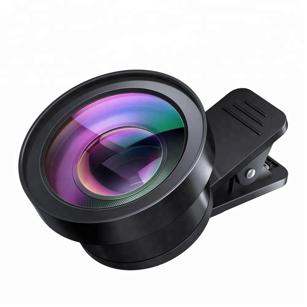 Ultra Clip-on cep telefonu kamera lens 0.45x süper geniş açı 15x mikro 2 in 1 Lens kiti