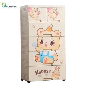 Design créatif Épaissir En Bois de Dessin Animé Bébé Vêtements Placard Penderie