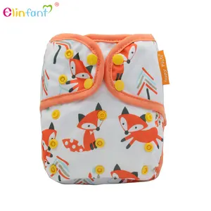 Esportazione di buona qualità lavabile neonato pre-piantato riempito Birdseye Cloth Diaper