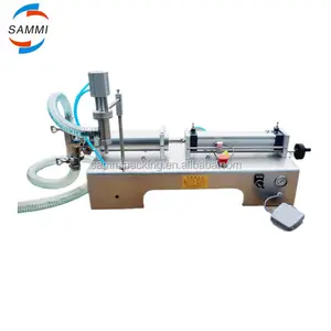 High Accuracy Piston Liquid filling machine for vegetable oil juice (100-1000 ml)