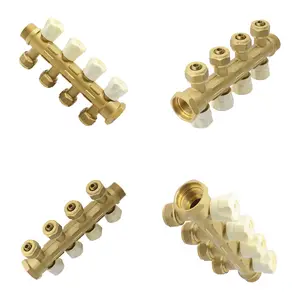 temperature control 1/4" 3"4"inch for underfloor heating bronze brass hot water manifolds price