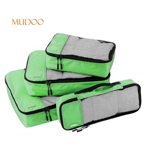 Approvisionnement d'usine voyage emballage cubes 4 pcs ensemble mince voyage bagages sacs - Product Image 5