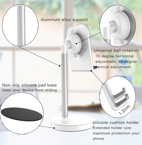 Angle Adjustable Holder Mount Universal Desk <strong>Lazy</strong> Tablet Tablet Mobile <strong>Phone</strong> <strong>Stand</strong> for Office Home - Product Image 3