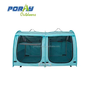 Pop Up Pet Kennel Crate Với Rèm Cat Show Triển Lãm Lều