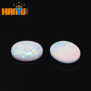 Loose Gemstones White <strong>Fire</strong> Opal <strong>Stone</strong> Synthetic Opal <strong>Gems</strong> - Product Image 3
