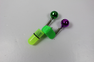 Doble campana con verde clips de plástico para la pesca - Product Image 2