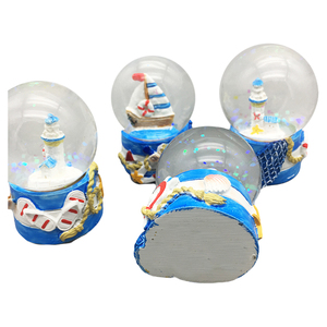 Factory Directly Wholesale Light House Resin Crystal Snow <strong>Globe</strong> Water Ball - Product Image 2