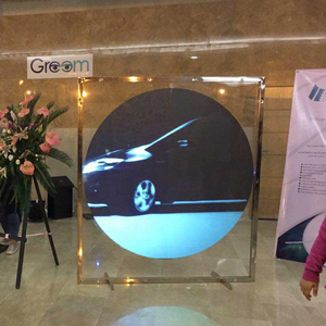 Chiếu Phim Phía Sau Cửa Hàng Cửa Sổ Kính Lá 3D Imgae Trong Suốt Xám Đậm Trắng Đen - Product Image 2