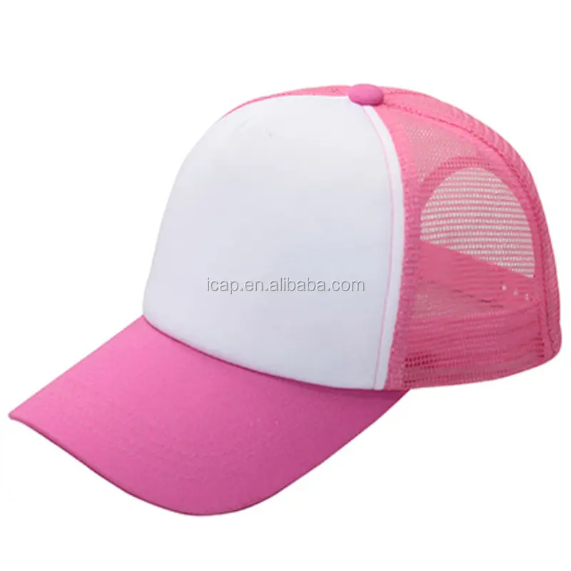 Wholesale mesh baseball cap trucker hat blank mesh baseball hat for sample free