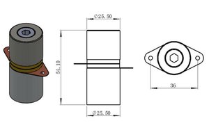 40KHz 30W Hiệu Suất Cao Nhỏ Áp Điện Gốm Siêu Âm Đầu Dò Piezo Gốm Đầu Dò - Product Image 2