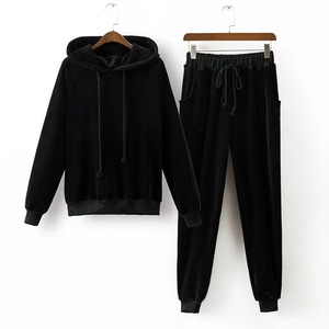 Custom Brand Quality Breathable Cotton Plain Girls <strong>Velour</strong> <strong>Tracksuits</strong> Wholesale <strong>Tracksuit</strong> Women - Product Image 1