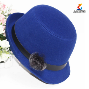 Printemps mode tendance après Alice combles chapeau feutrés lapin boule de fourrure chapeau - Product Image 3