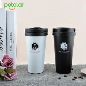 Wholesale Vacuum Insulated Stainless Steel Porcelain Coffee Travel Thermal Mug With Logo