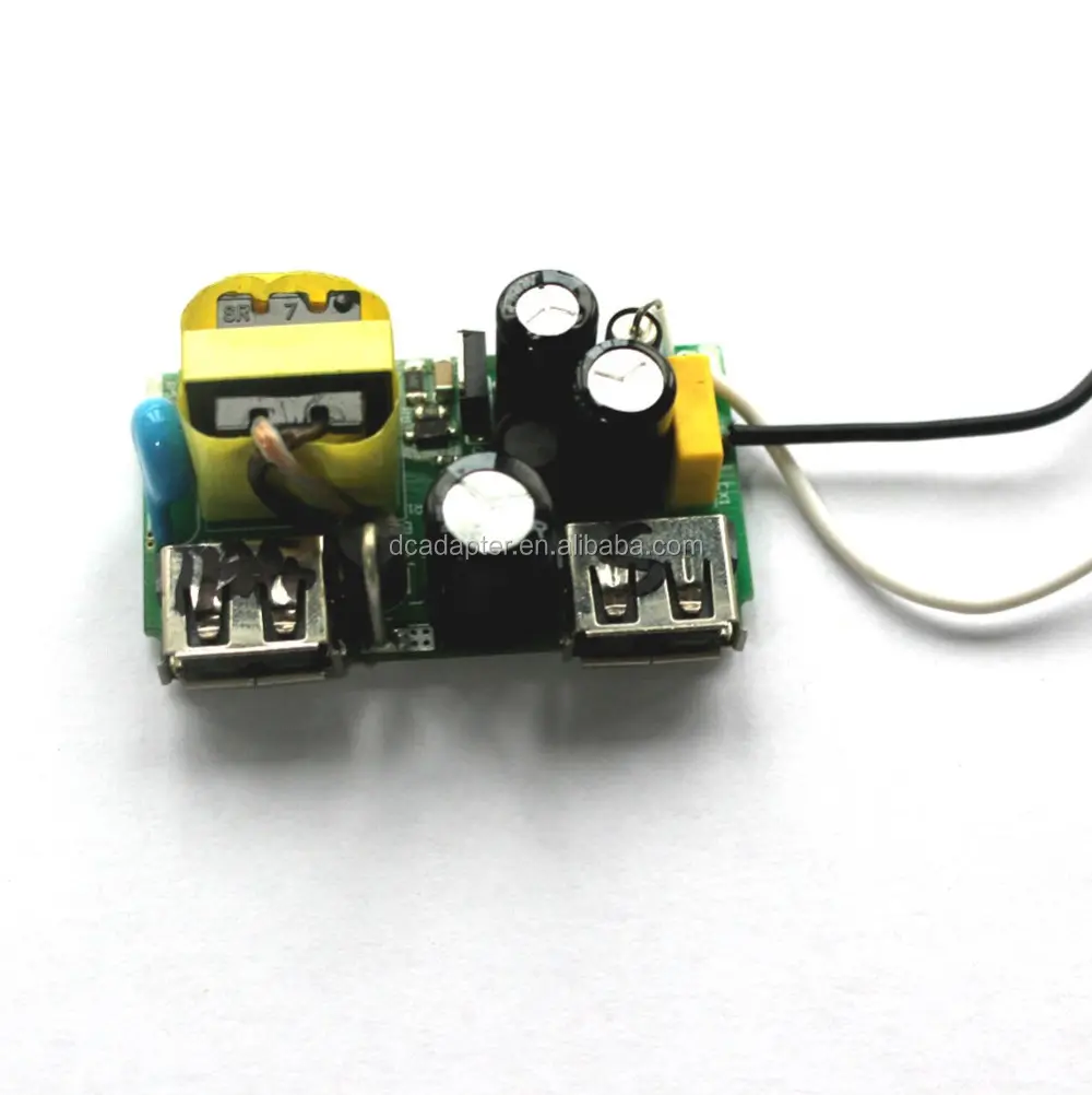 single dual usb mobile smartphone charger circuit 5v 2a mobile charger pcb