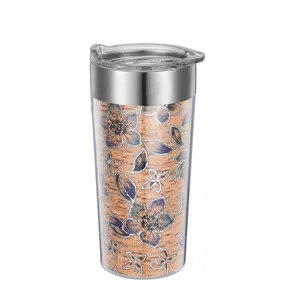 hot selling photo insesrt acrylic tumbler double wall BPA free stainless steel inner with DIY paper insert water picture mug