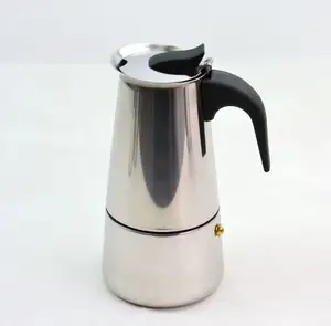pote de café cafeteira 4 6 copos Suppliers-Aço inoxidável pote moka máquina de café espresso