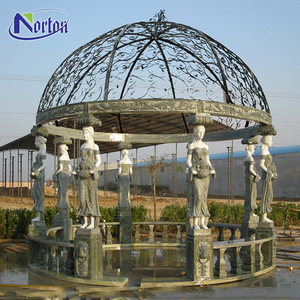 Gran Escultura de Lujo para Jardín Exterior, Estatua de Dama Tallada a Mano en Piedra Natural, Adorno de <span class=keywords><strong>Pilar</strong></span> para Gazebo con Techo Metálico - Product Image 6