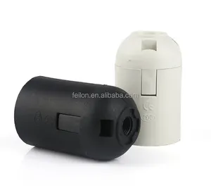 CE certificate plastic made in china E27 screw lamp holder socket