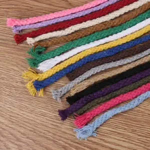 3mm colored Cotton Rope Craft braided Cord for bracelet 10m roll