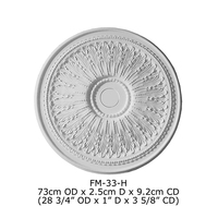 Ornements en polyuréthane haute densité, magnifiques décorations en PU, faux plafond de luxe
