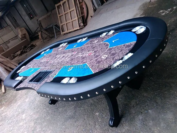 カジノ品質のデラックスソリッド木製ポーカーテーブル