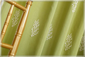 China embroidered blackout curtain for <span class=keywords><strong>the</strong></span> Fireside - Product Image 4