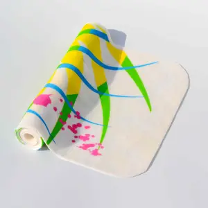 <span class=keywords><strong>PVA</strong></span> sudor más absorbente baño piscina blanco verde oliva y gris a rayas de impresión de flor gamuza para sublimación de Deportes de moda - Product Image 1