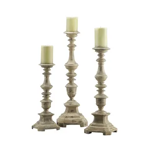 decorative antique resin base wholesale long-stemmed candle holder