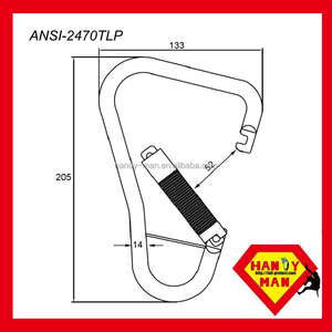 ตะขอเหล็กสำหรับนั่งร้านแบบออฟเซ็ต ANSI-2470TLP รับน้ำหนักได้ 40kN ได้มาตรฐาน ANSI Z359.1 - Product Image 3