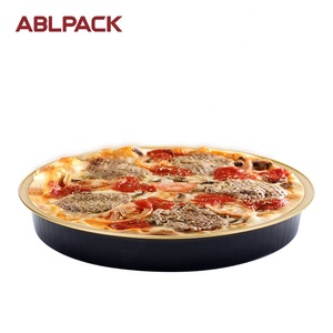 580ML/19.3Oz Vòng Nhôm Dùng Một Lần Pizza Tấm Takeaway <span class=keywords><strong>Container</strong></span> Foil <span class=keywords><strong>Tray</strong></span> Với Nắp Đậy - Product Image 6