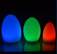 Rgb fernbedienung led tischleuchten/führte schreibtischlampe wiederaufladbare/eiform führte lampe multicolor für restaurant