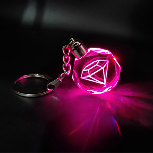 <span class=keywords><strong>Porte</strong></span>-<span class=keywords><strong>clés</strong></span> en cristal LED avec <span class=keywords><strong>gravure</strong></span> laser 3d, vente en gros, bon marché, grande taille, cadeau souvenir de mariage - Product Image 2