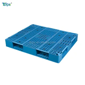 Nhựa Pallet Nhiệm Vụ Nặng Nề Đôi Bên Euro HDPE Lớn Stackable Reversible Nhựa Pallet