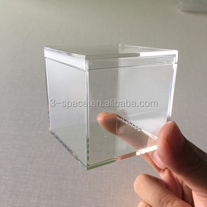 Đám Cưới Nhựa Trong Suốt Rõ Ràng Cube Favor Hộp Kẹo Ngọt Bánh Quà Tặng Túi - Product Image 4