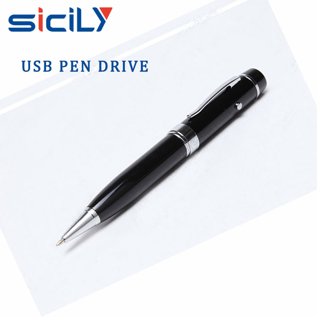 Laser Usb Flash Drive Laser Pointer Ball Pen, High Quality Pen Usb, Promotional Cheap 1gb Usb Pen Drive