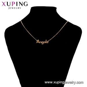 Collar con Colgante de Cadena con la Palabra <span class=keywords><strong>Angela</strong></span>, Chapado en Oro de 18k, 44996 xuping - Product Image 6