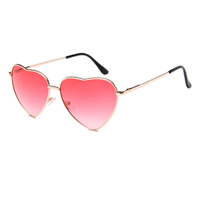 Moda en forma de corazón gafas de sol mujer de lujo <span class=keywords><strong>marca</strong></span> diseñador vintage retro gafas de sol Ray pequeño oculos gafas de sol - Product Image 1