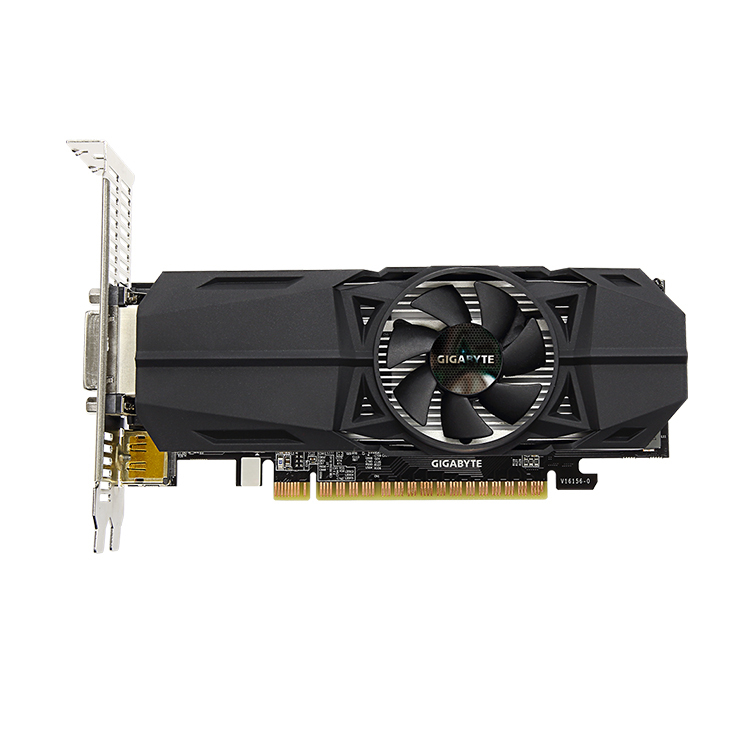 Видеокарта GIGABYTE NVIDIA GTX1050 OC 2G GDDR5 высокого качества, низкопрофильная