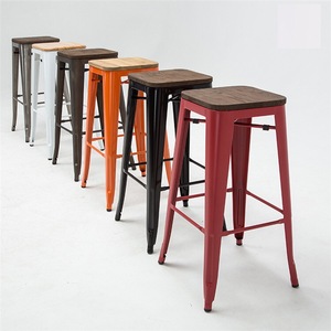 Colourful Bistro Metal Chair Modern Pub Counter Bar <strong>Stool</strong> for <strong>Used</strong> - Product Image 6