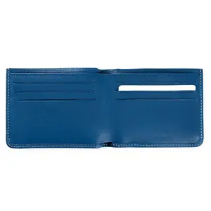 Soft calf leather men wallet RFID slim leather wallet design for gift