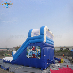 Tobogán temático <span class=keywords><strong>de</strong></span> elfo mágico azul inflable comercial, tobogán acuático <span class=keywords><strong>de</strong></span> salto con piscina para Parque <span class=keywords><strong>de</strong></span> Atracciones - Product Image 2