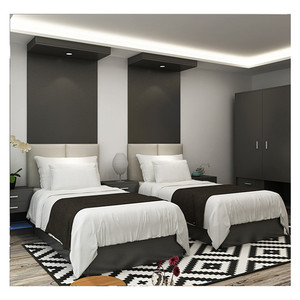 중국 공장 직접 판매 더블 침대 프레임 호텔 사용 호텔 가구 판매 - Product Image 3