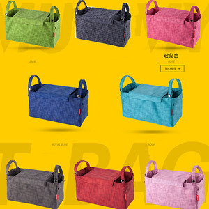 Pañal de bebé personalizado patrón Caddy bolsa con tapa, colgante de fieltro bebé saco de dormir cochecito Caddy - Product Image 6
