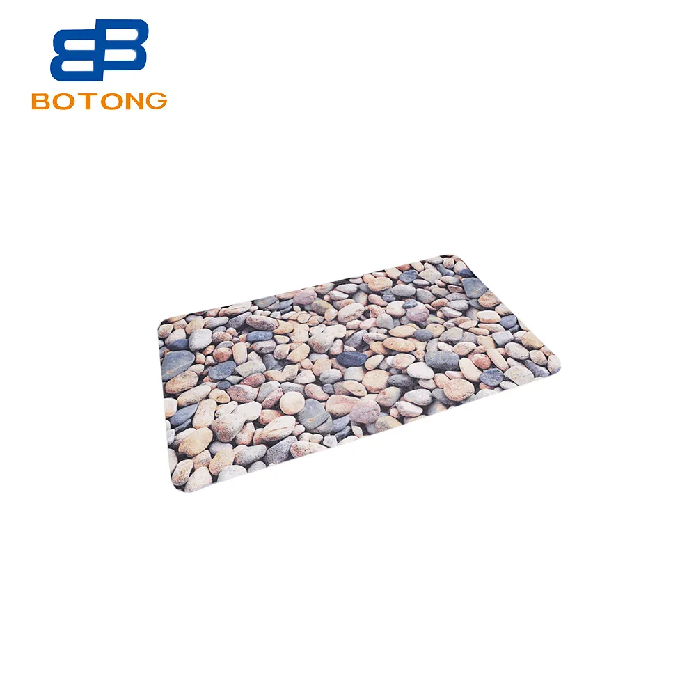 Factory Cloth Pebbles Non-Slip Bathtub & Shower Mat 27x16in Rectangular - Non-Toxic - Safe, Machine-Washable with Suction Cups