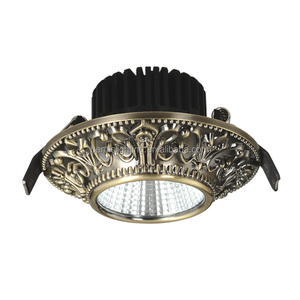 Berdis-luz descendente de techo con patrón clásico regulable, lámpara LED recortada de 75mm