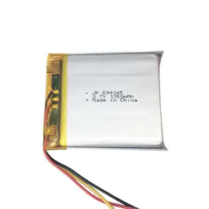 Li ion baterai lithium polimer 3.7v 1350mah baterai lipo 604045 untuk mainan listrik