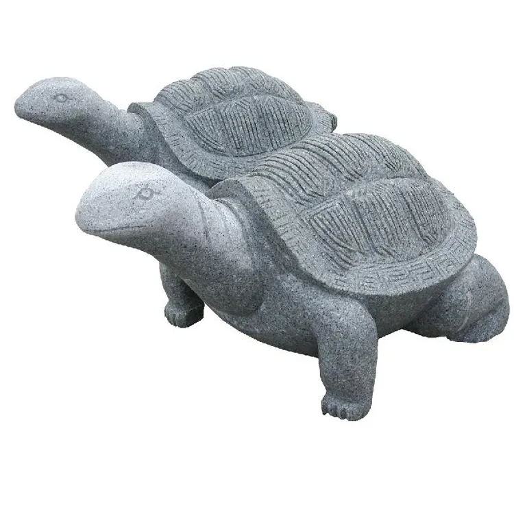 Estatua de tortuga tallada al por mayor, estatua de tortuga de piedra, estatua de jardín de tortuga