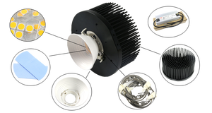Disipador de calor forjado en frío de alta calidad, disipador de calor pasivo de 85W de cob cxb3590, versión 29 y clu048 de China - Product Image 6